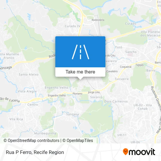 Rua P Ferro map