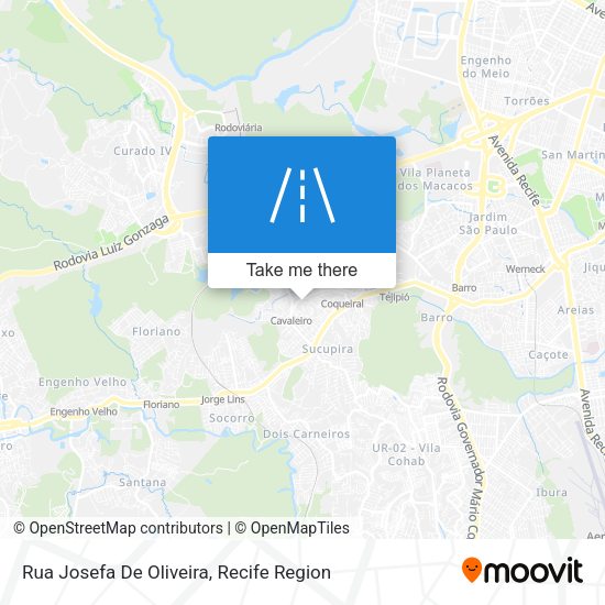 Rua Josefa De Oliveira map