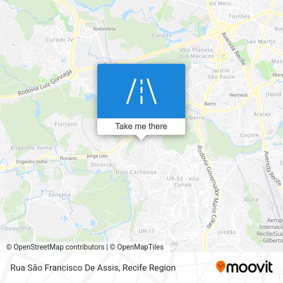 Rua São Francisco De Assis map
