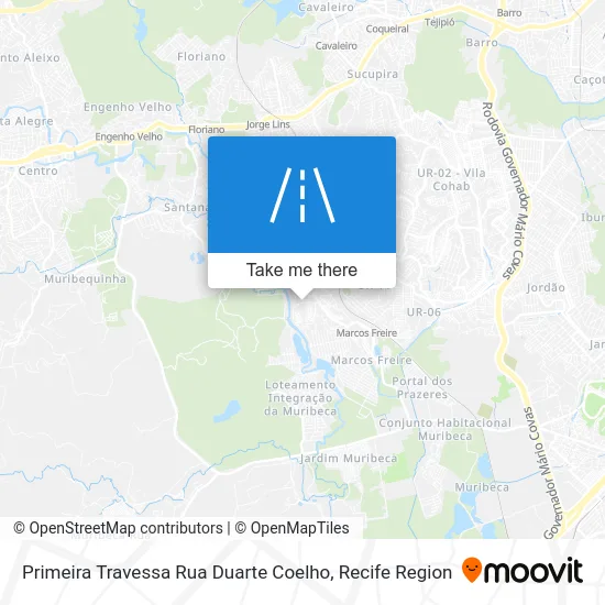 Primeira Travessa Rua Duarte Coelho map