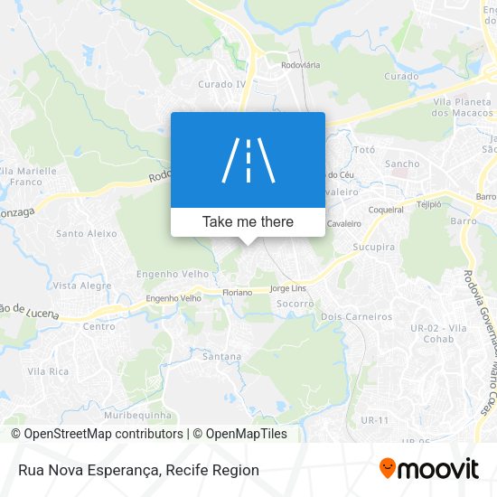 Rua Nova Esperança map