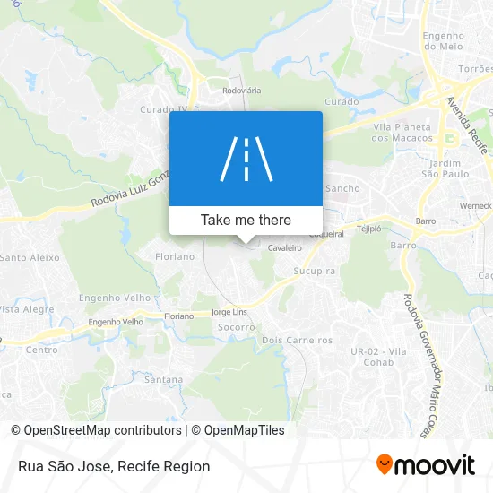 Rua São Jose map