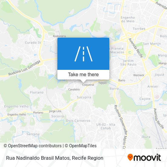 Rua Nadinaldo Brasil Matos map