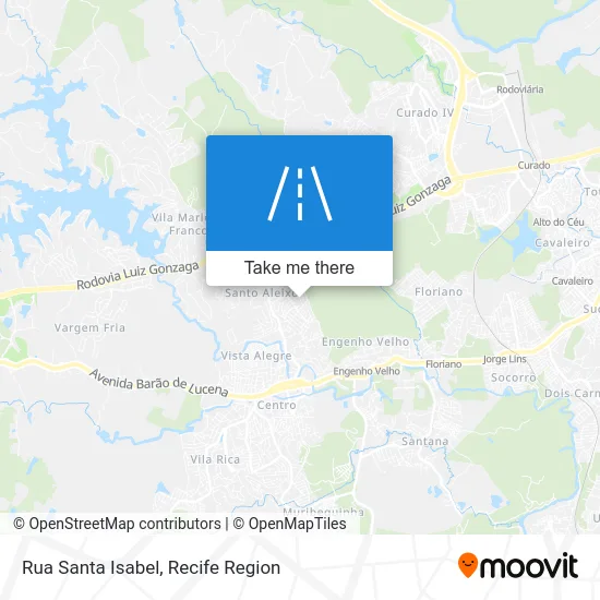 Rua Santa Isabel map