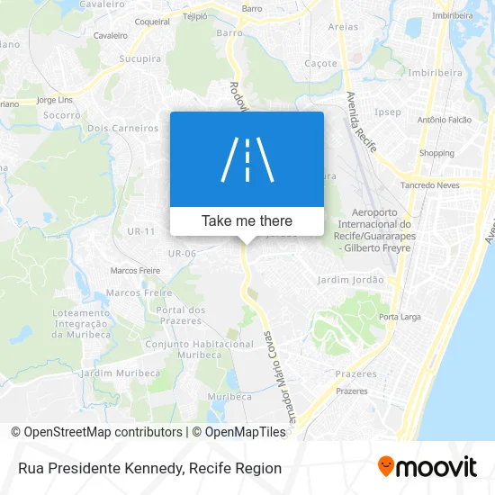 Rua Presidente Kennedy map