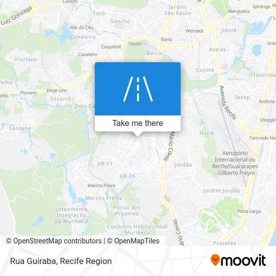 Rua Guiraba map