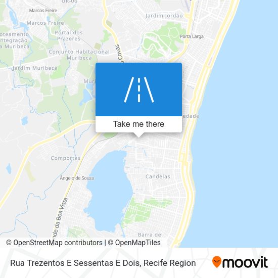 Rua Trezentos E Sessentas E Dois map