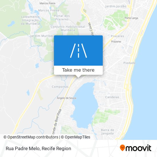 Rua Padre Melo map