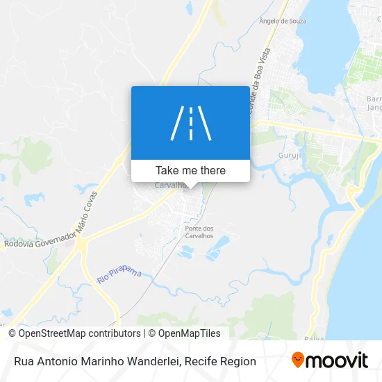 Rua Antonio Marinho Wanderlei map