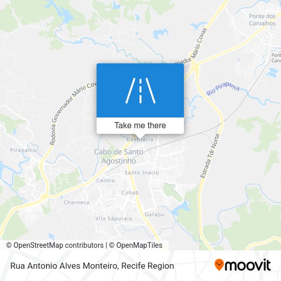 Rua Antonio Alves Monteiro map