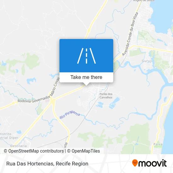 Rua Das Hortencias map