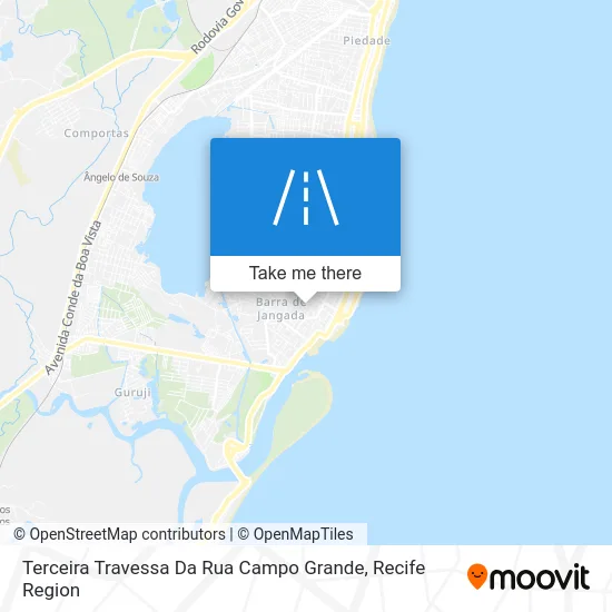 Terceira Travessa Da Rua Campo Grande map