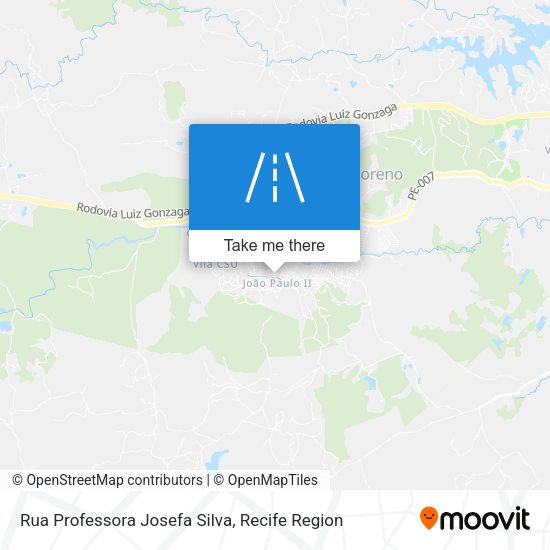 Rua Professora Josefa Silva map
