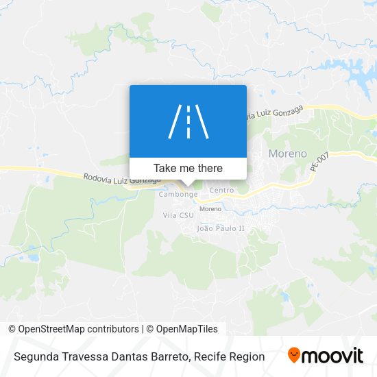 Segunda Travessa Dantas Barreto map