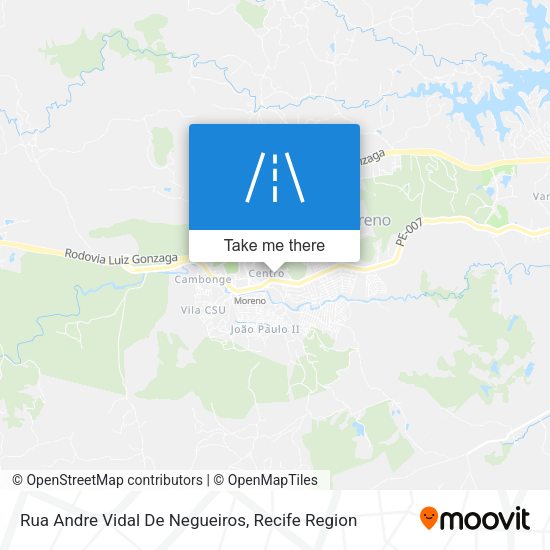 Rua Andre Vidal De Negueiros map