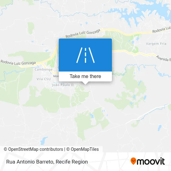 Rua Antonio Barreto map