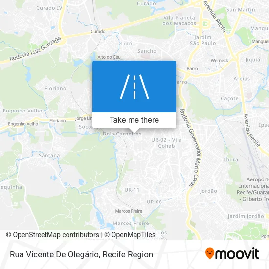Rua Vicente De Olegário map
