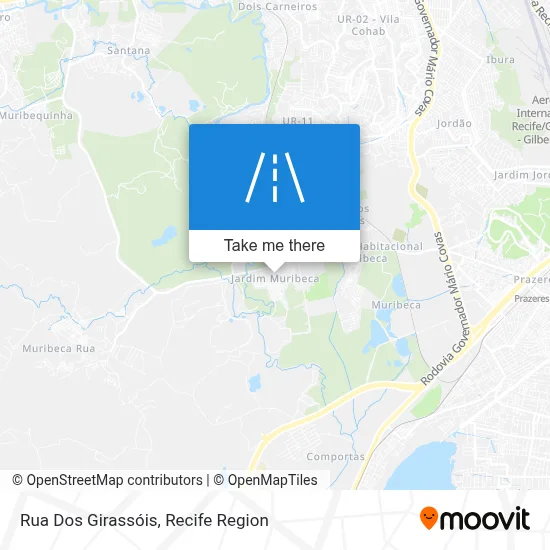 Rua Dos Girassóis map