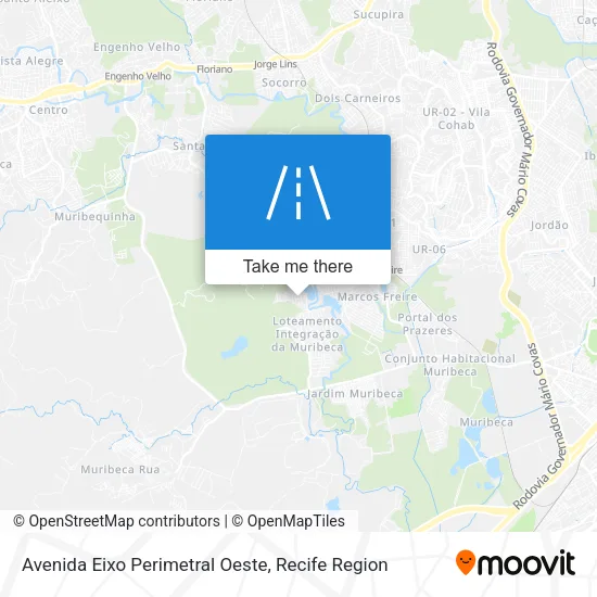 Avenida Eixo Perimetral Oeste map