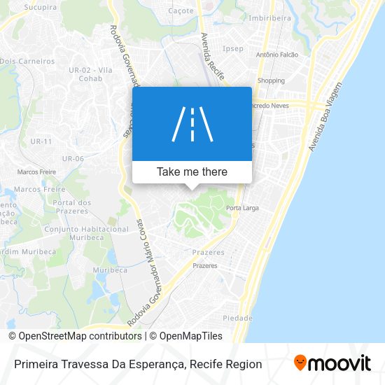 Primeira Travessa Da Esperança map