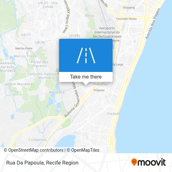 Rua Da Papoula map