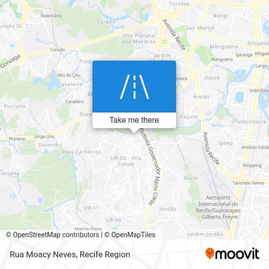 Rua Moacy Neves map