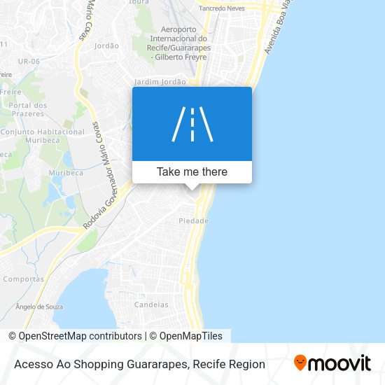 Acesso Ao Shopping Guararapes map