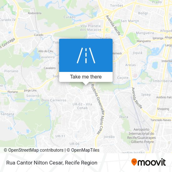 Rua Cantor Nilton Cesar map