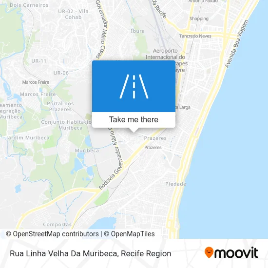 Rua Linha Velha Da Muribeca map