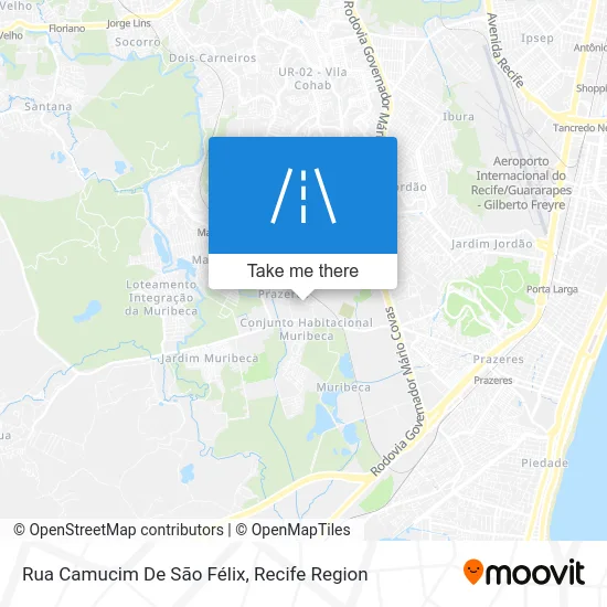 Rua Camucim De São Félix map