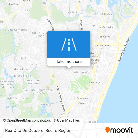 Rua Oito De Outubro map