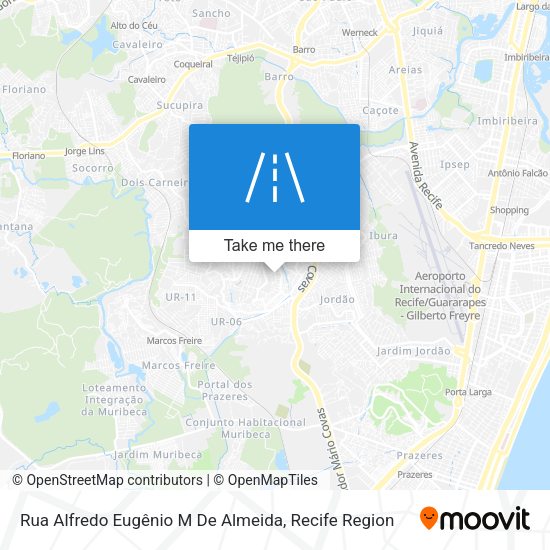 Rua Alfredo Eugênio M De Almeida map