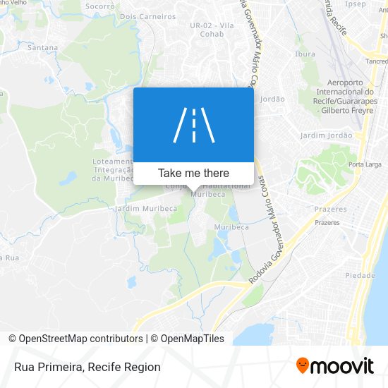 Rua Primeira map