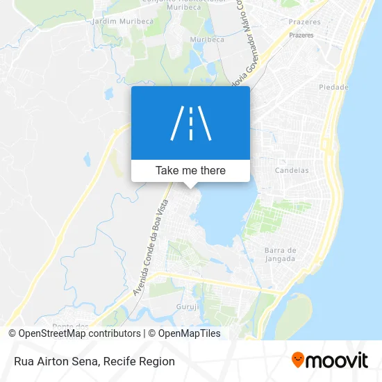 Rua Airton Sena map