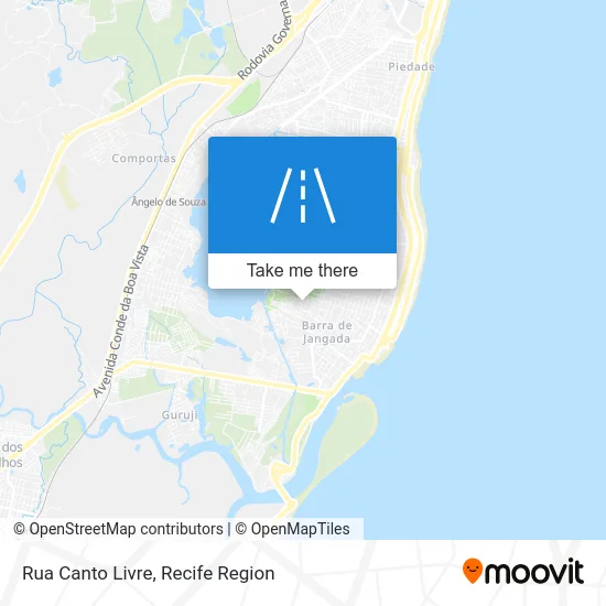 Rua Canto Livre map