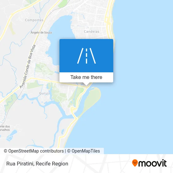 Rua Piratini map