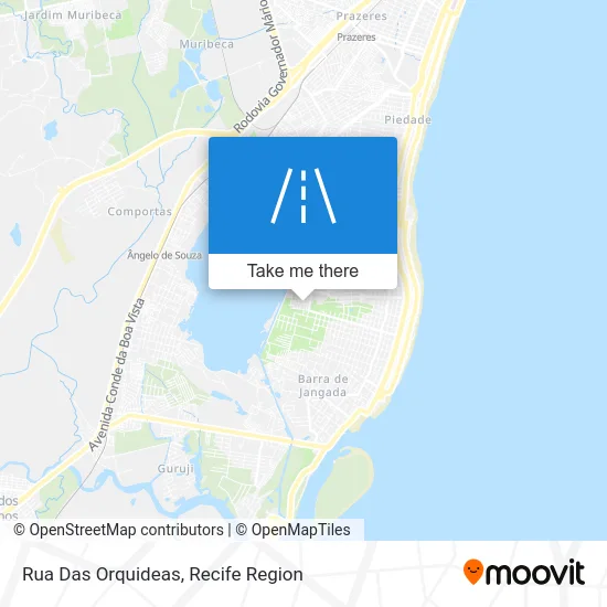 Rua Das Orquideas map
