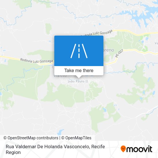 Rua Valdemar De Holanda Vasconcelo map
