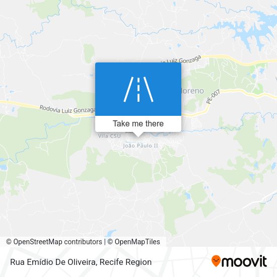 Rua Emídio De Oliveira map