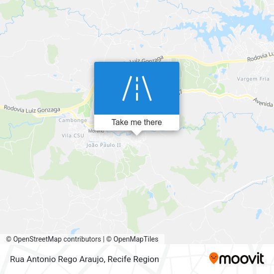 Rua Antonio Rego Araujo map
