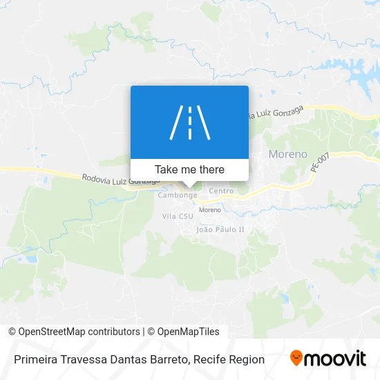 Primeira Travessa Dantas Barreto map