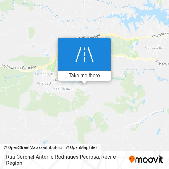 Rua Coronel Antonio Rodrigues Pedrosa map