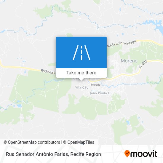 Rua Senador Antônio Farias map