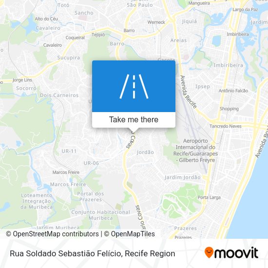 Rua Soldado Sebastião Felício map