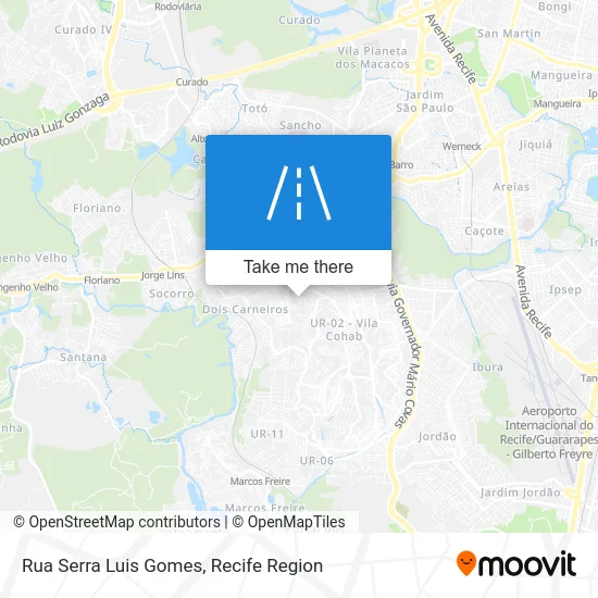 Rua Serra Luis Gomes map