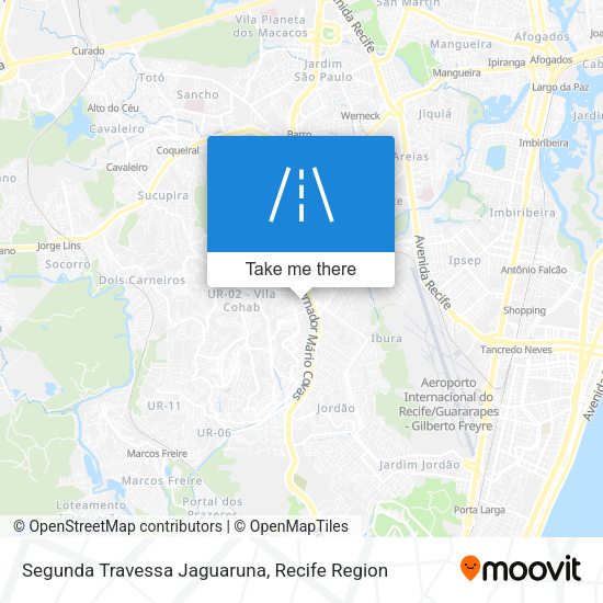 Segunda Travessa Jaguaruna map