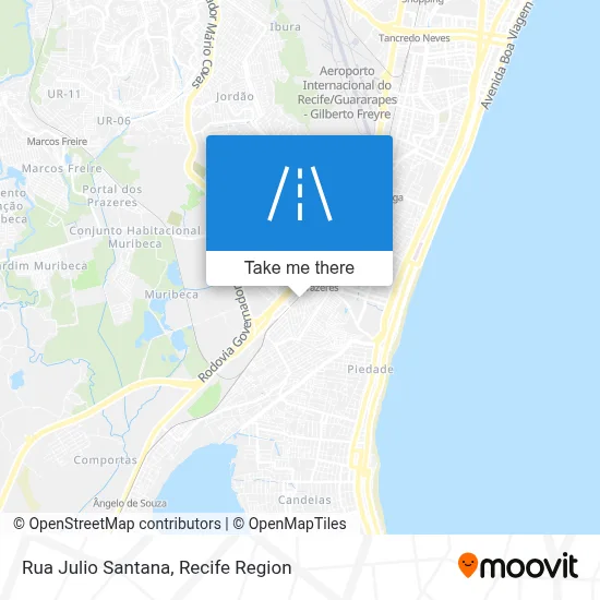 Rua Julio Santana map