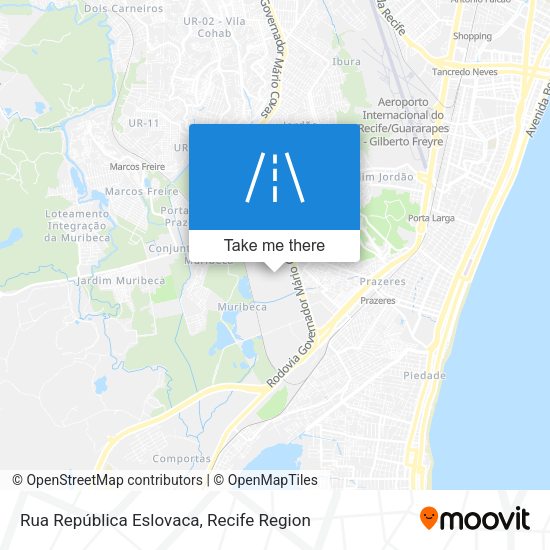 Rua República Eslovaca map