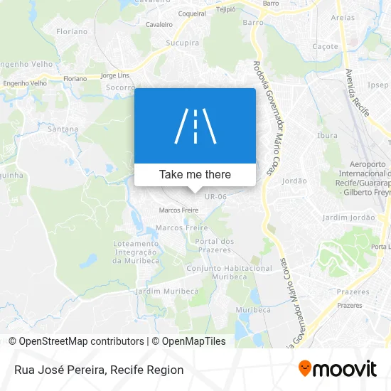 Rua José Pereira map