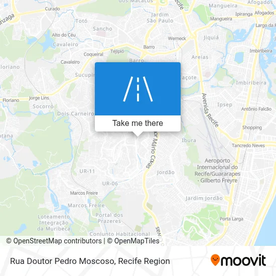 Rua Doutor Pedro Moscoso map